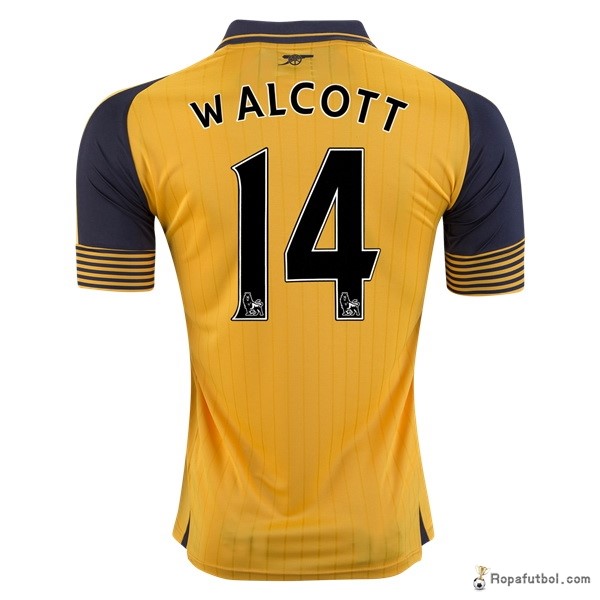 Camiseta Arsenal Replica Segunda Ropa Walcott 2016/17 Amarillo